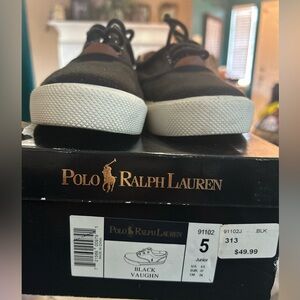 Polo by Ralph Lauren Kids Black and White Sneakers